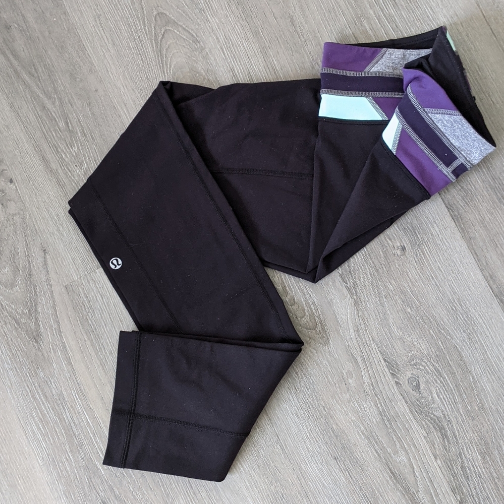 Lululemon Full Skinny Groove Reversible Pants Sz 6